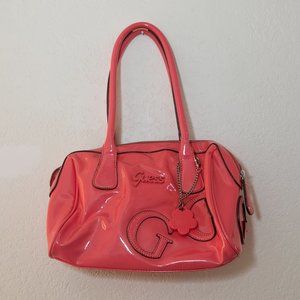 Guess Bag, coral pink, vintage with original Guess Dust Bag